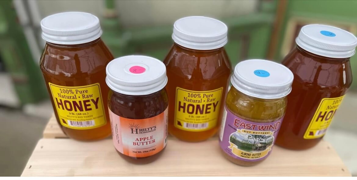 honey in jars